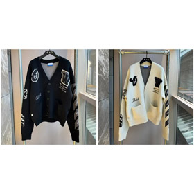 OFF-WHITE New Knit Cardigan Sweater-4890  